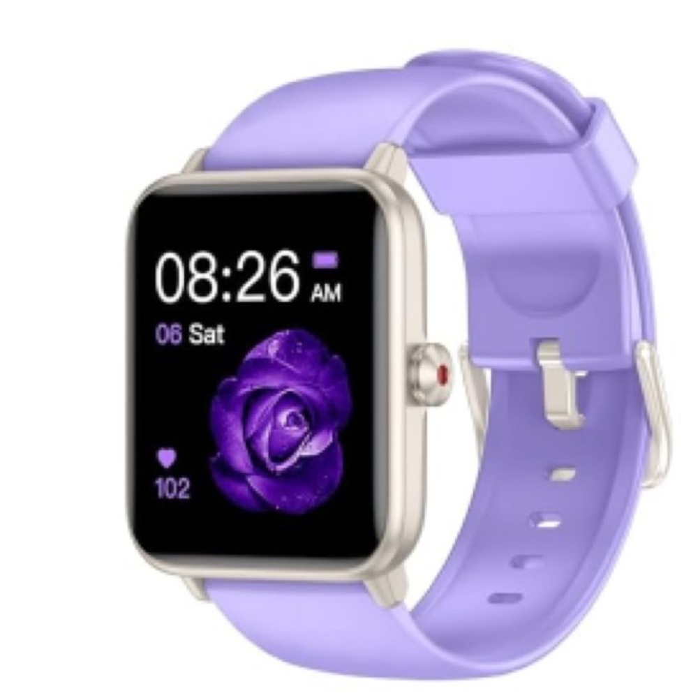 TYKOIT Smart Watch Fitness Tracker Android  & IOS Compatible- Black Band - NIB